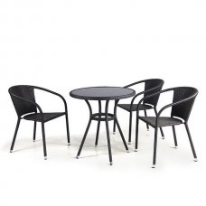 Комплект дачной мебели Афина Мебель T282ANS/Y137C-W53 Brown 3Pcs