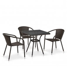 Комплект дачной мебели Афина Мебель T282BNT/Y137C-W53 Brown 3Pcs
