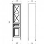 Пенал АСБ Woodline Монте 40