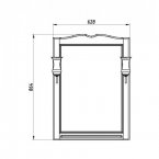 Зеркало АСБ Woodline Верона 65