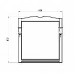 Зеркало АСБ Woodline Верона 85
