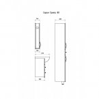 Пенал АСБ Mebel Грета 40