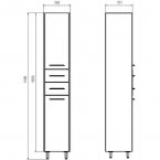 Пенал АСБ Mebel Лира 35