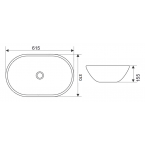 Раковина для ванной CeramaLux 7811A