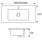 Раковина для ванной CeramaLux NYJ9595-40