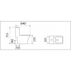 Унитаз CeramaLux 1215-P напольный