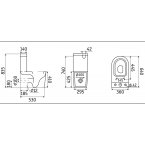 Унитаз CeramaLux NS-2170 напольный