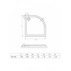 Душевой поддон Excellent Base 80x80