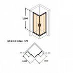 Душевой уголок Huppe Fracture 2.CU0104.069.321, 100х100