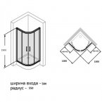 Душевой уголок Huppe Fracture 2.CU0606.069.321, 100х100