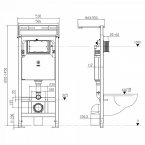 Рамная инсталляция для подвесных унитазов IDDIS Unifix UNI0000i32 