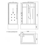 Душевая кабина Edelform EF-4060 R white S/2304