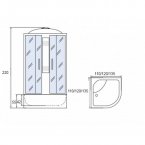 Душевая кабина МОНОМАХ 120/120/55 С МЗ
