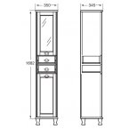 Пенал Roca America 160 R орех