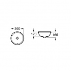 Раковина Roca Foro встраиваемая 36