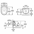 Унитаз Roca Meridian Compact подвесной