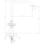Смеситель Rossinka для кухни  Z02-70U