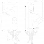 Смеситель Rossinka для умывальника Z35-30W