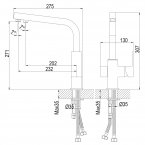 Смеситель Rossinka для кухни Z35-32
