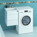 Тумба с раковиной под стиральную машину Санта Марс 38, подвесная