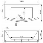 Акриловая ванна Vagnerplast INSPIRA 190 