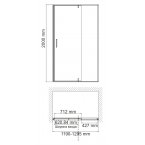 Душевая дверь Wasserkraft Elbe 74P05