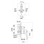 Смеситель для душа Webert Aurora AU860101