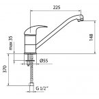 Смеситель для кухни Webert Sax SX 920102.015