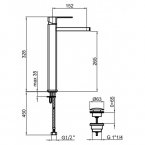 Смеситель для раковины Webert Azeta New AA 830402.015