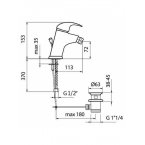 Смеситель для раковины Webert Sax SX 840102.015