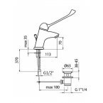 Смеситель для раковины Webert Sax SX 831002.015