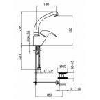 Смеситель для раковины Webert Sax SX 831302.015