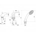 Смеситель Timo для ванны Standard - Tugela 3020