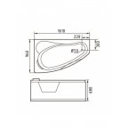 Гидромассажная ванна Gemy G9046 K L/R