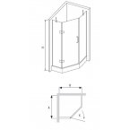 Душевой уголок RGW HO-82 120х120 прозрачное стекло