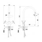 Смеситель Lemark plus Spirit LM1905C для кухни
