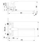 Смеситель Lemark plus Factor LM1651C универсальный