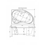 Акриловая ванна Aquanet Allento 170x100 R/L