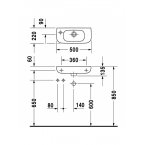 Раковина Duravit D-Code 07065000002 подвесная