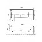 Акриловая ванна Excellent Aquaria 150