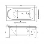 Акриловая ванна Aquanet Nord 170x70