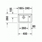 Раковина Duravit Philippe starck 3 0751400000 подвесная