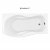 Акриловая ванна Aquanet Borneo 170x90 L/R