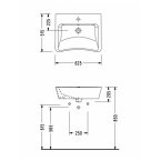 Раковина Serel 3044 для инвалидов
