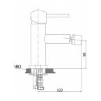 Смеситель для биде GPD FONTE MBD15