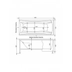 Акриловая ванна Aquanet Cariba 170x75