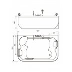 Гидромассажная ванна Gemy G9085 K L/R