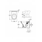 Унитаз Villeroy & Boch O'Novo 5657 10 01 приставной