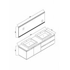 Мебель для ванной Orans BC-6023-1800