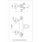 Смеситель GPD THERMOSTATIC TBB01 для ванны, термостат